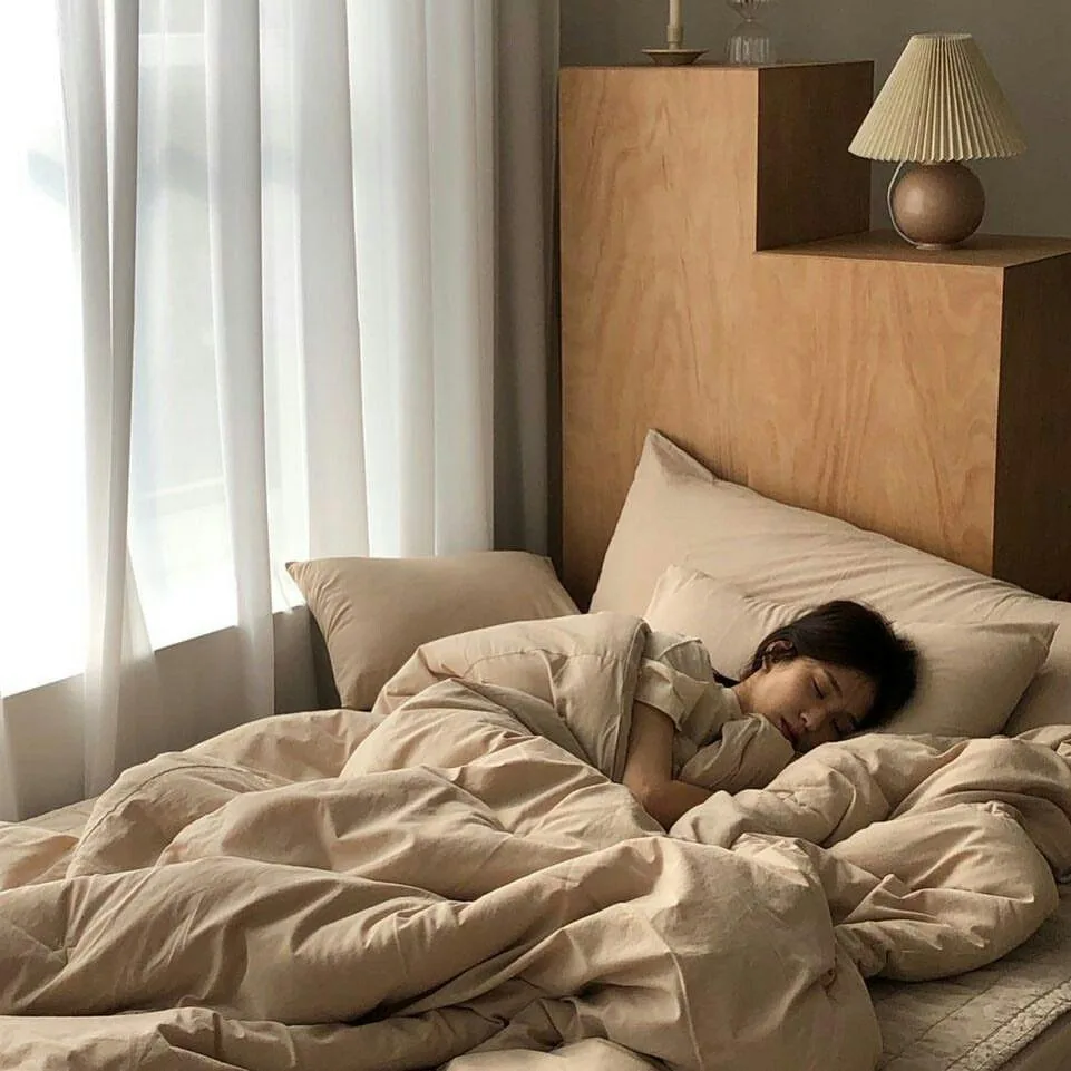 Calm bedroom setup supporting sleep hygiene